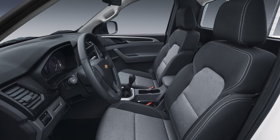 Pickup Chevrolet con interior Tela Gris